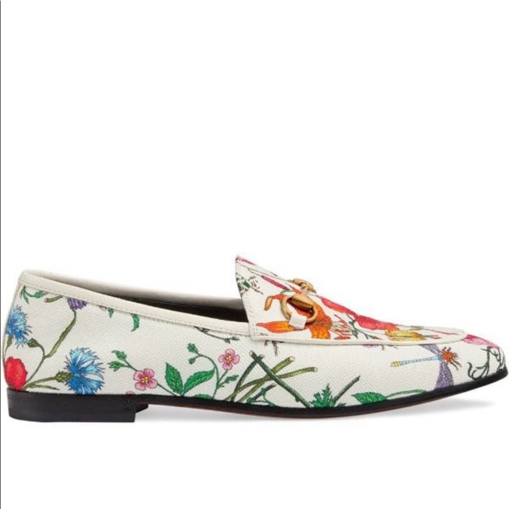 ISO GUCCI FLORAL JORDAAN LOAFERS 8.5